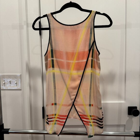 Clover Canyon Printed Sleeveless Split Back Top, XSmall - Picture 4 of 8